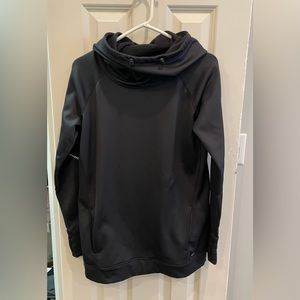 Worn Once Black GapFit Gap Fleece Hoodie Water Repellent Sweatshirt  Size Small